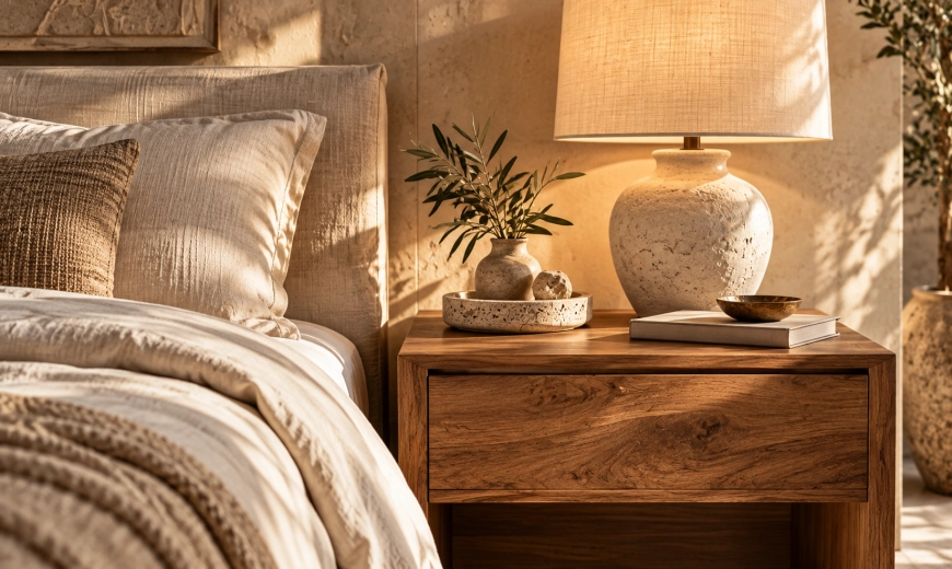 How to Decorate a Wooden Nightstand