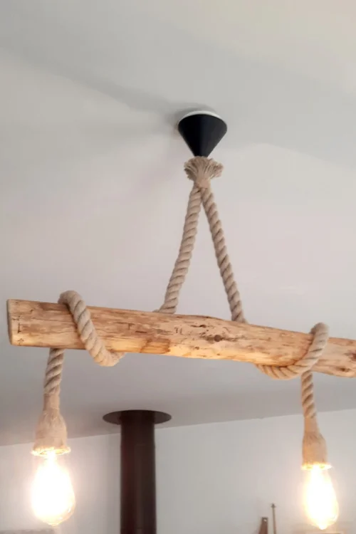 Natural Wood Pendant Light