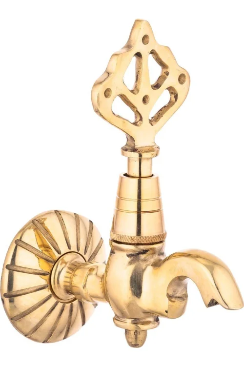 Ottoman Brass Wall Faucet – Traditional Hammam Style
