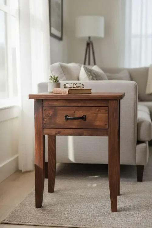 Solid Wood Nightstand