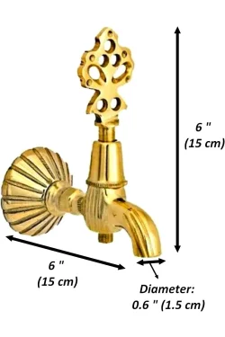 Antique Brass Hammam Wall Faucet