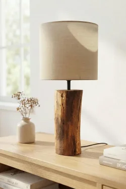 Handmade Wooden Table Lamp