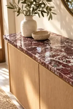 Natural Stone Console Top – Marble & Travertine Tabletop