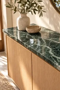 Natural Stone Console Top – Marble & Travertine Tabletop