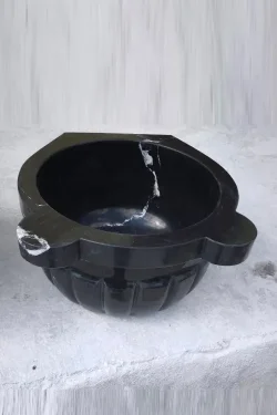 Obsidian Hammam Marble Basin