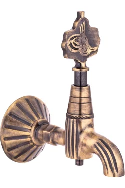 Ottoman Tuğra Brass Faucet – Antique Finish