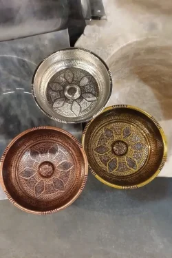 Traditional Copper Hammam Bowl