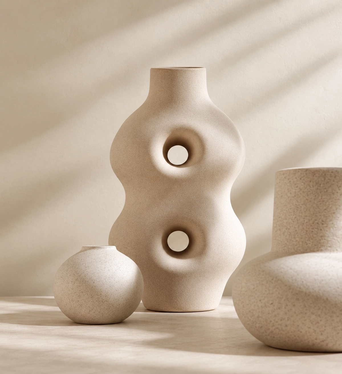 Elegant handmade stone objects