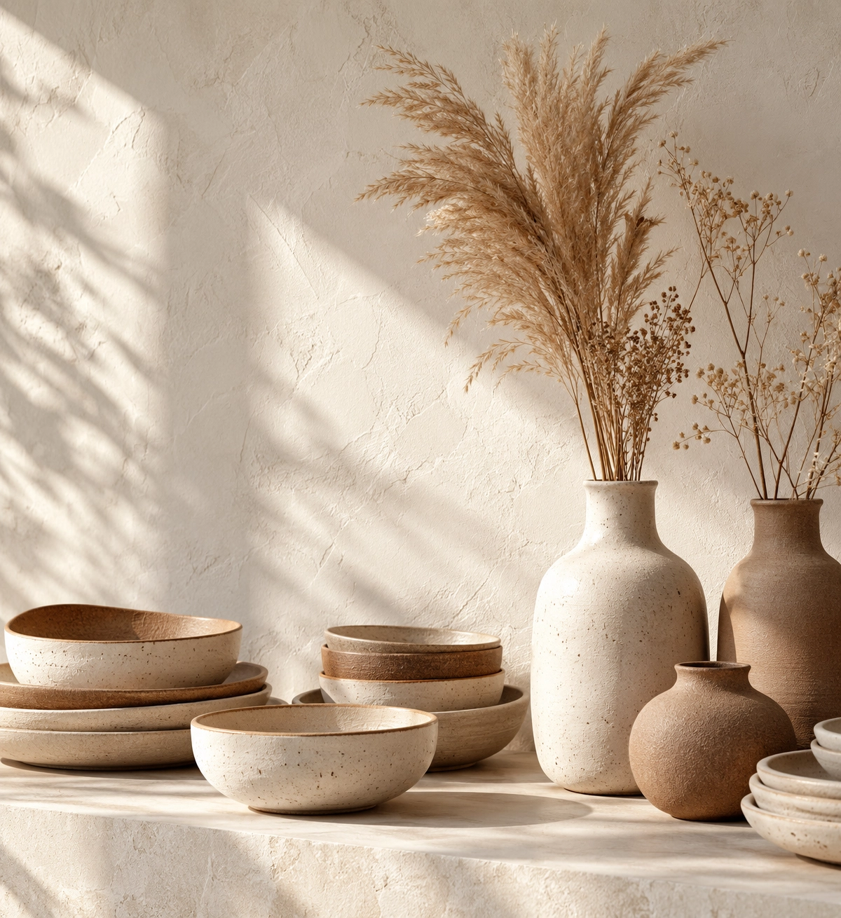 Elegant handmade stone objects