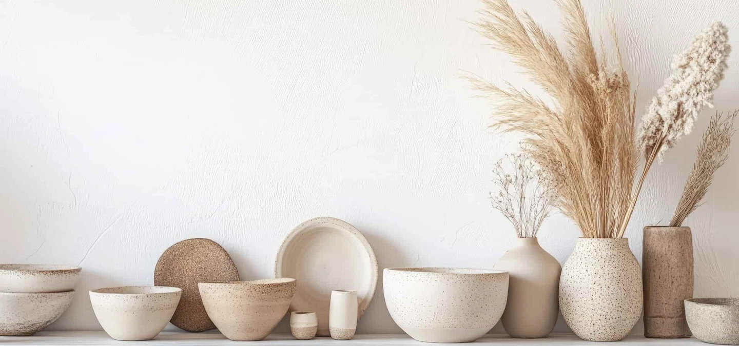 Elegant handmade stone objects